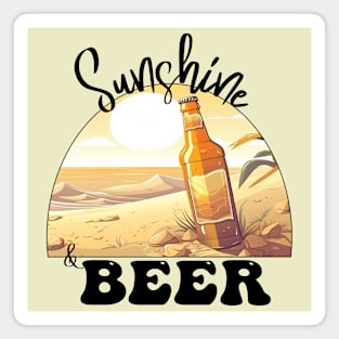 Sunshine & Beer - the Perfect Summer Combination Magnet